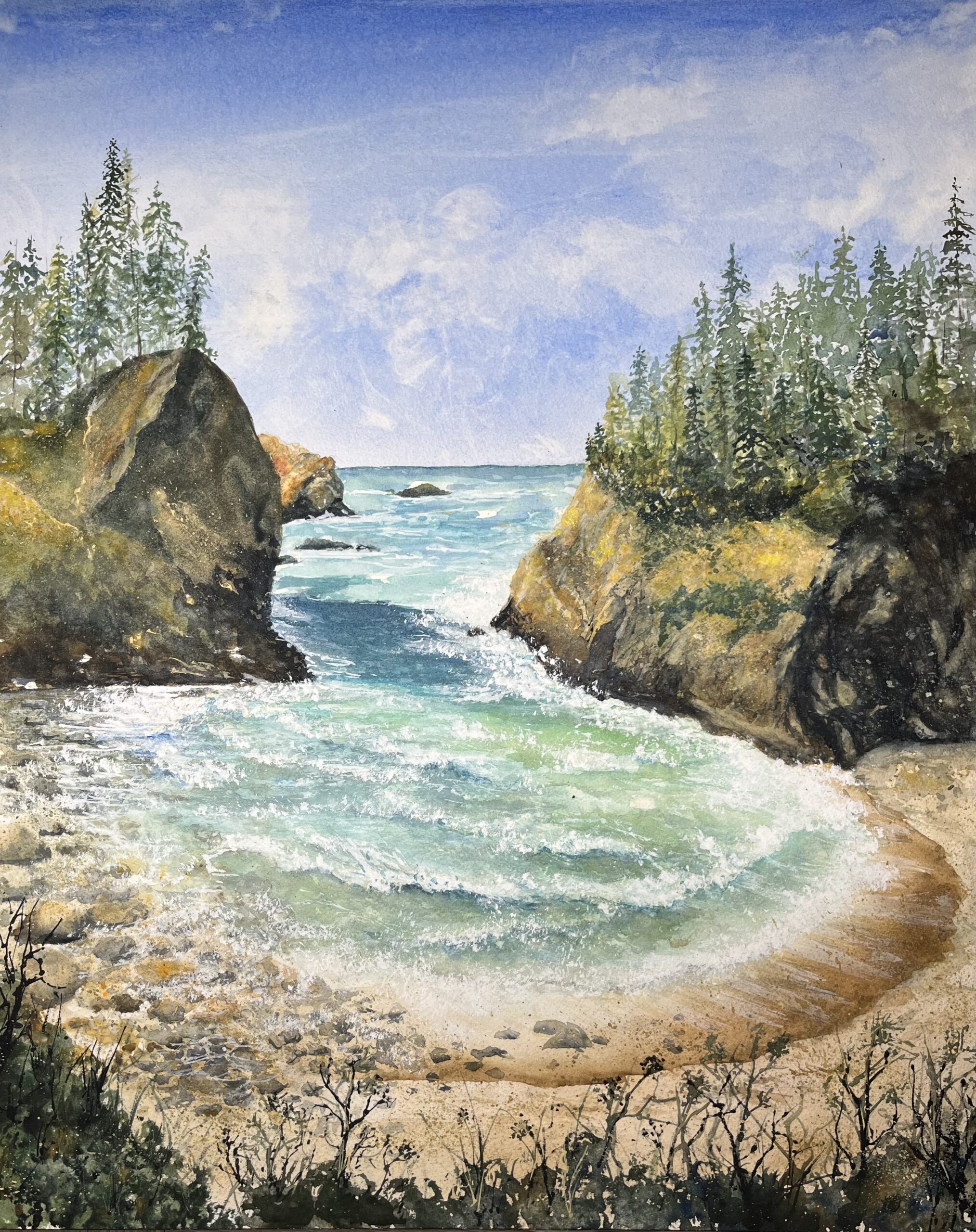 Secret Beach Serenity - Karen Leffler - 22 x 16 - #48