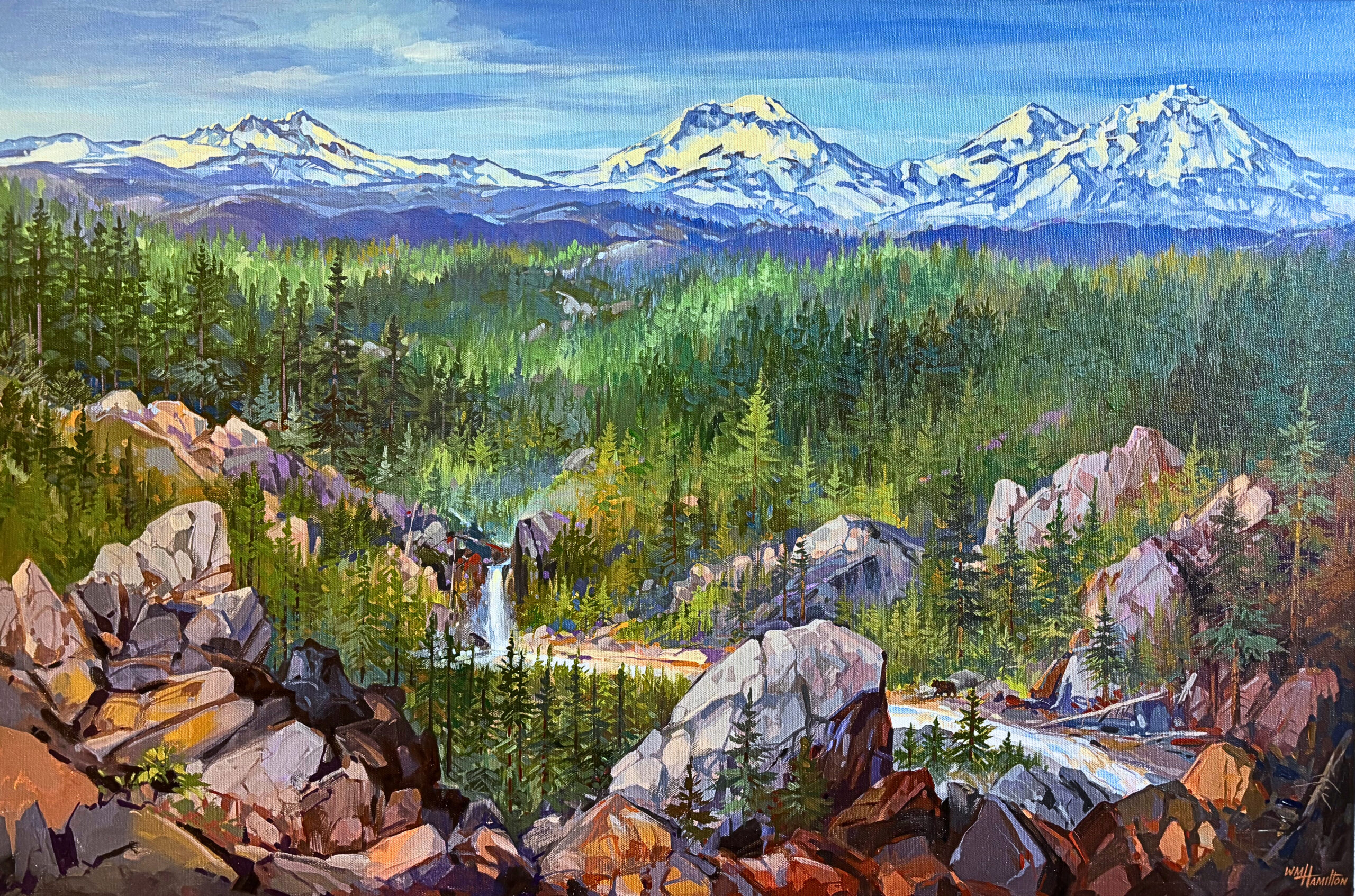 Bill Hamilton - Whychus Creek Over Look - 24x36 - #135