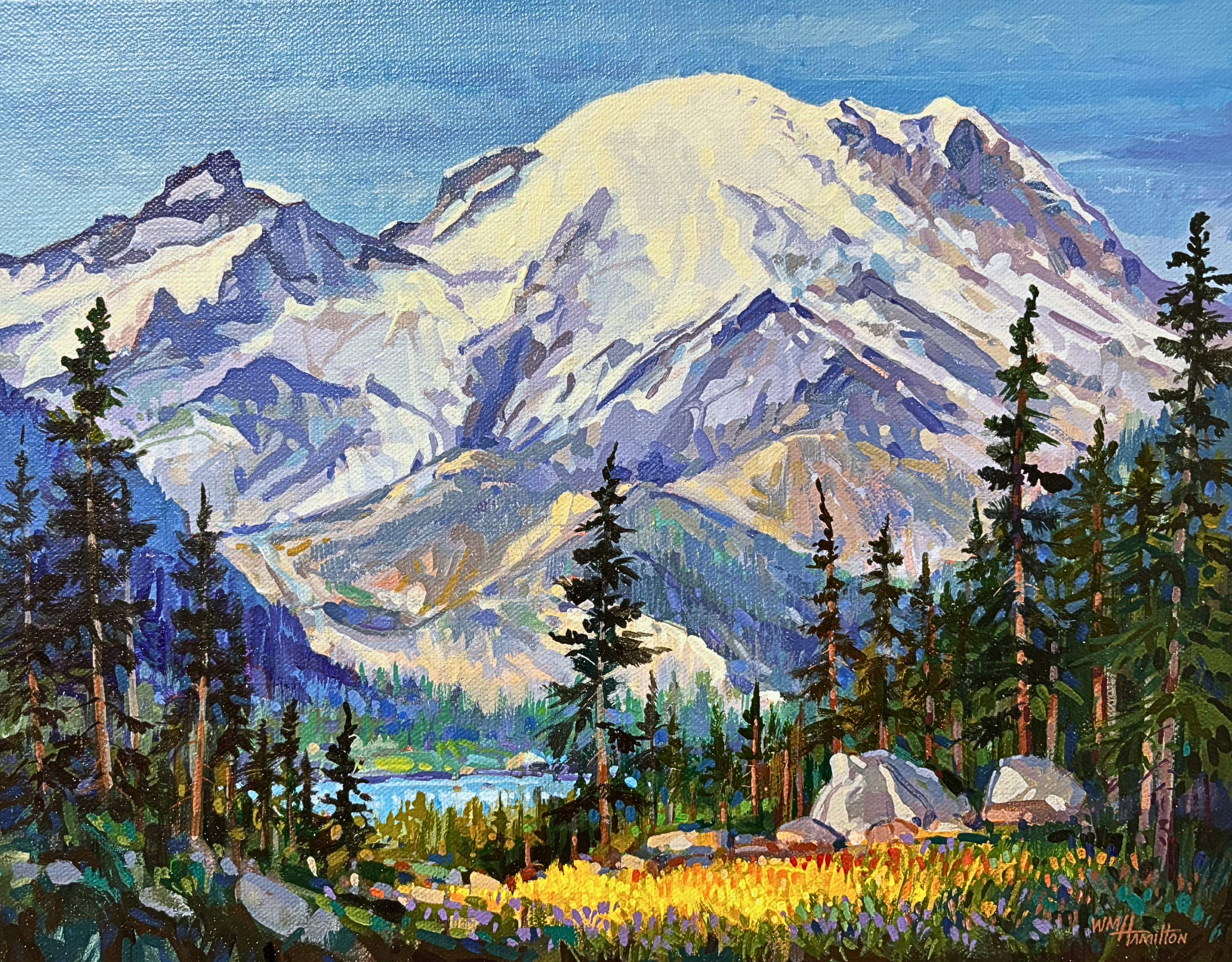 Bill Hamilton - Mt Rainer - 11x14 - #137