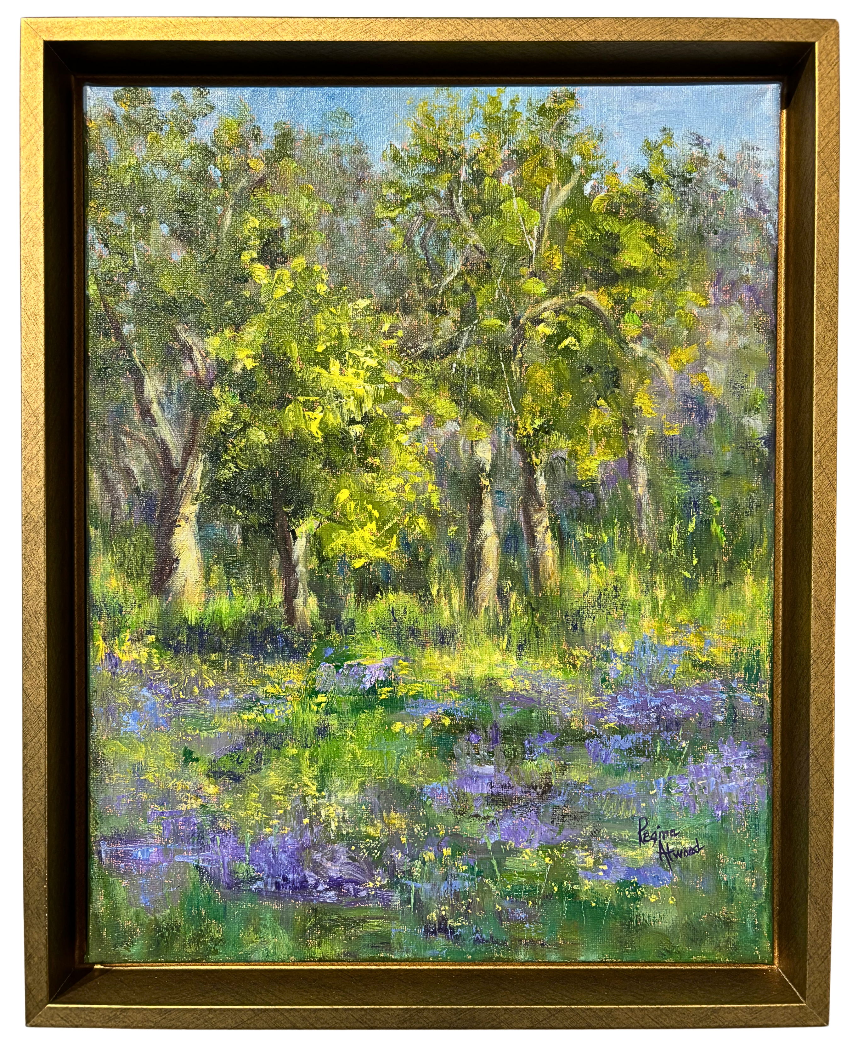 Regina Atwood - Blue Camus & Buttercup Pasture - 15.5x18 - #152