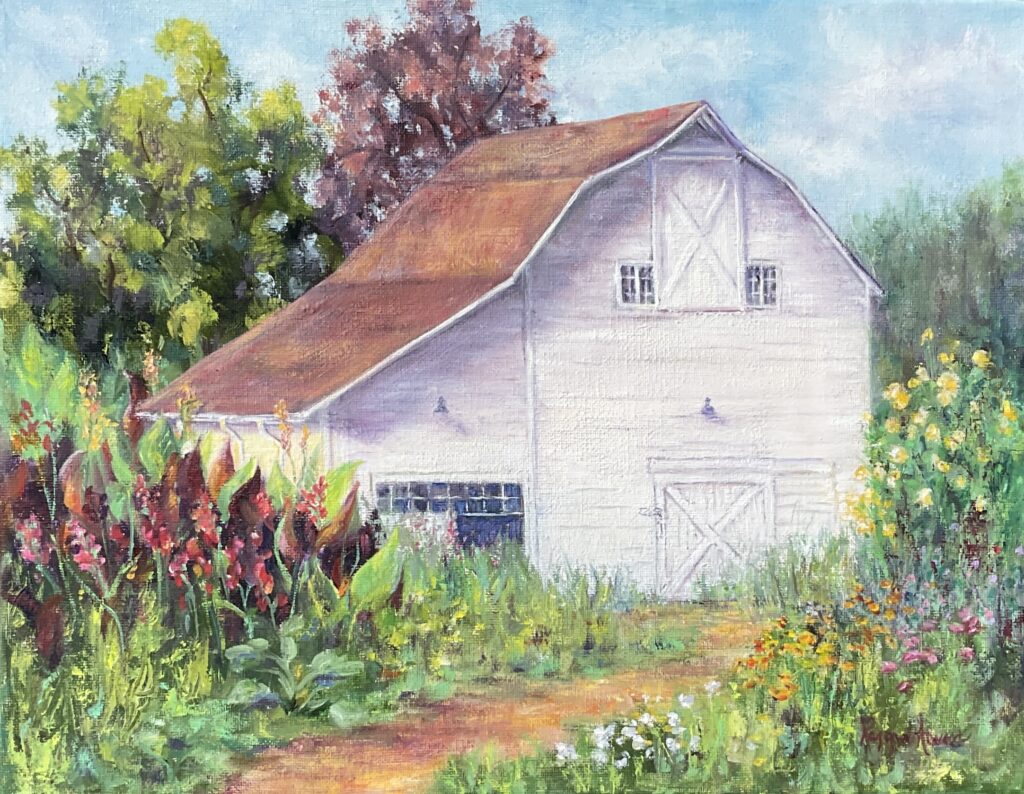 Regina Atwood - Community Garden Fleurs - 11 x 14 - #171