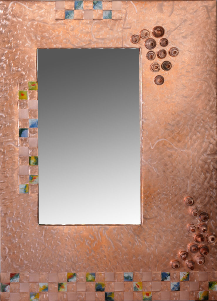 Tom & Jean Heffernan - Blossoms - 33" x 24" - Copper Mirror - #37