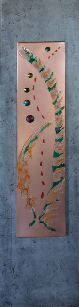 Tom & Jean Heffernan - Meandering Way - 48" x 12" - Mixed Media Abstraction - #33