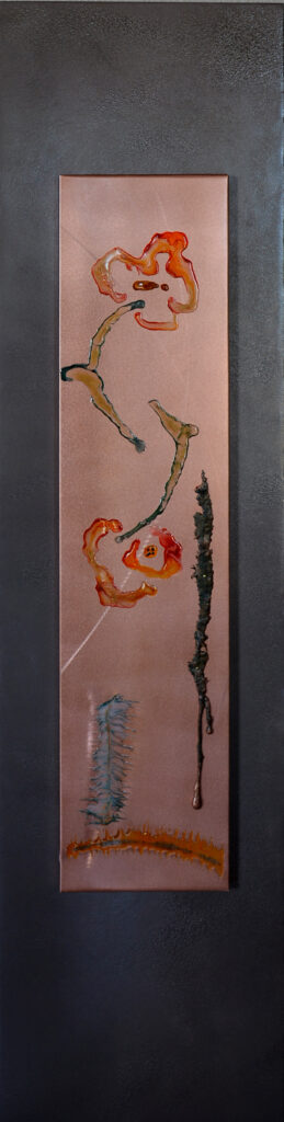 Tom & Jean Heffernan - Ramblin Rose - 48" x 12" - Mixed Media Abstraction - #34